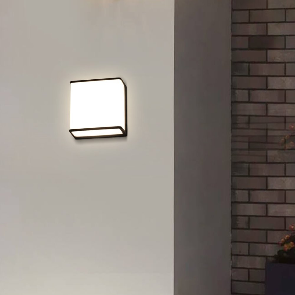 Modern Outdoor Wall Lamp Square Courtyard