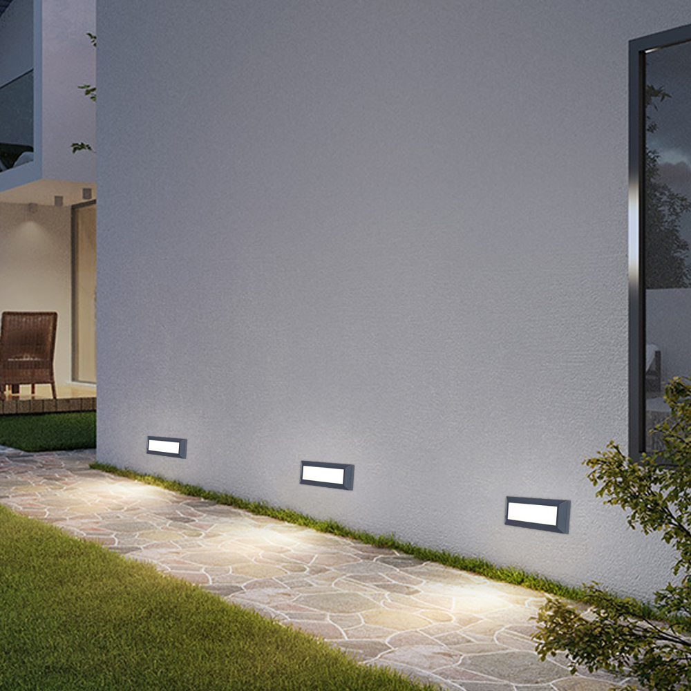 Arcato Modern Outdoor Step Deck Light – Waterproof Pathway Light for Courtyard/Staircase