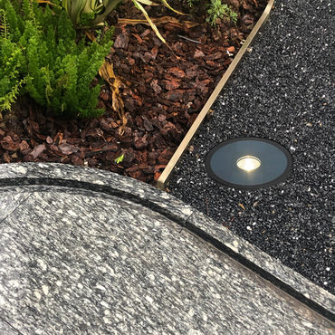 Irondale Industrial Outdoor Deck Step Lights - Black Round Metal Design for Garden