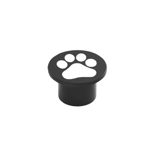Vivara Modern Cat Paw Ground Light - Black Metal/Acrylic for Garden