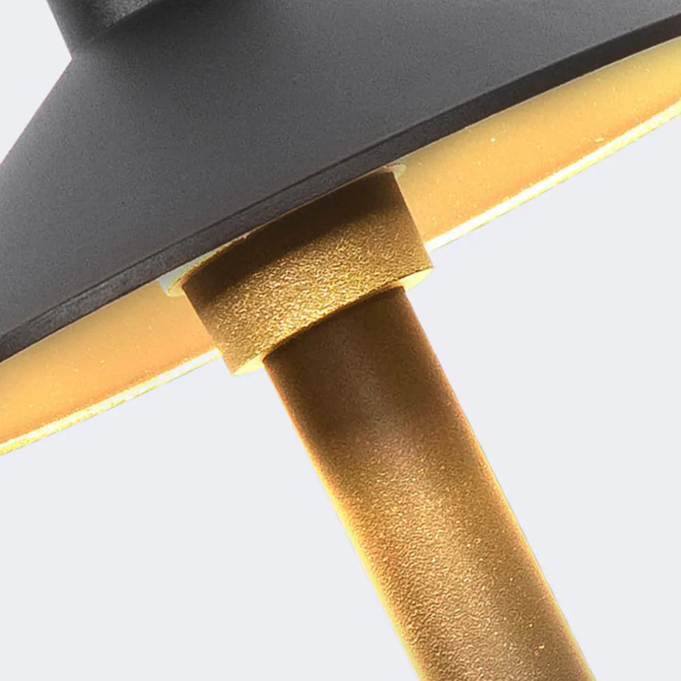 Modern Black Outdoor Path Light Made of Metal