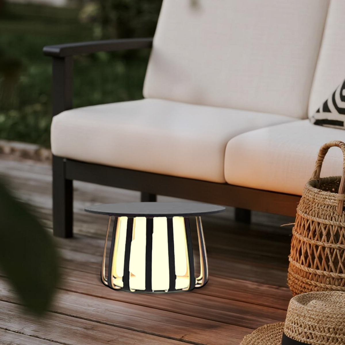 Modern Metal Solar Outdoor Floor Lamp