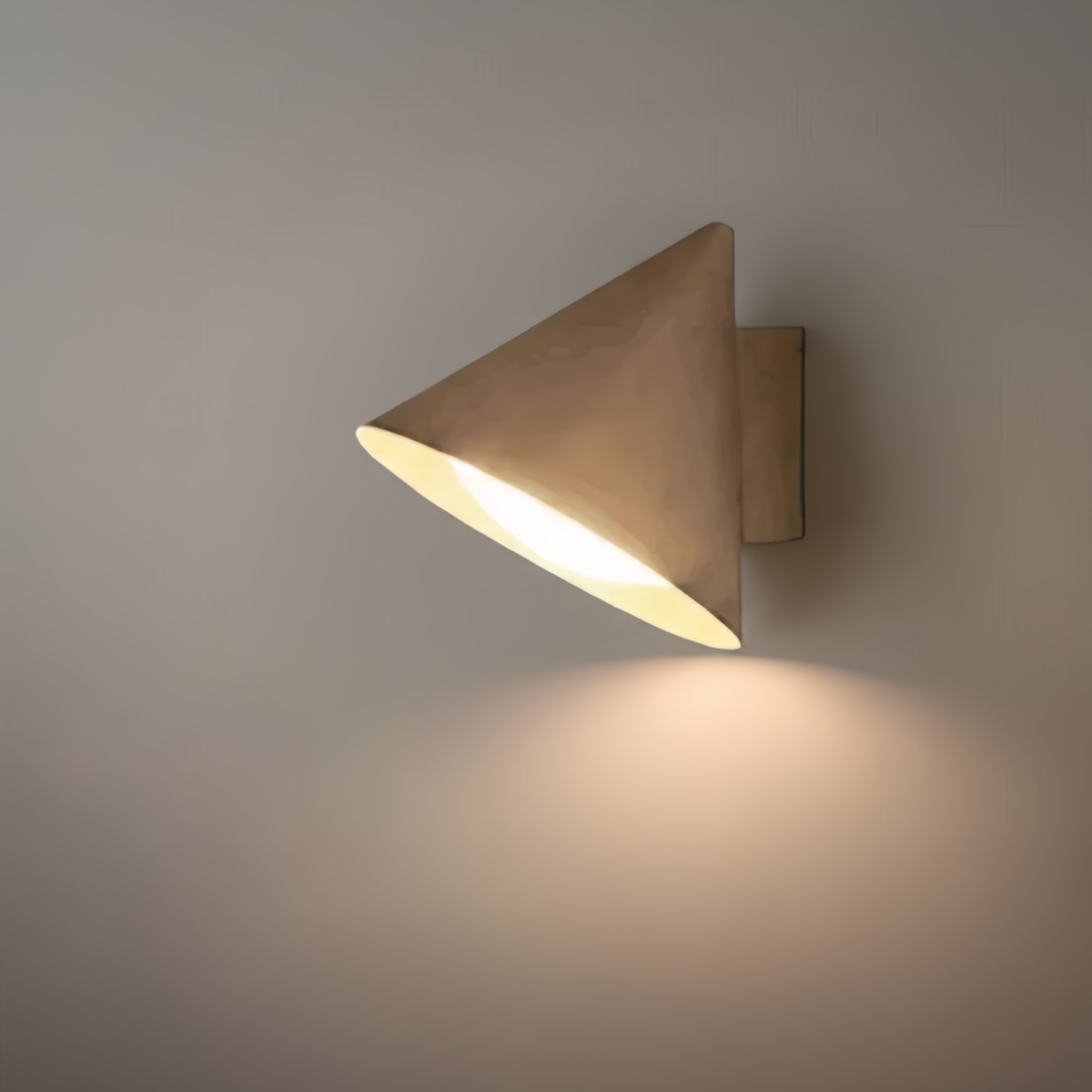 Conical Outdoor Wall Lamp – Black Metal Light for Exterior Wall