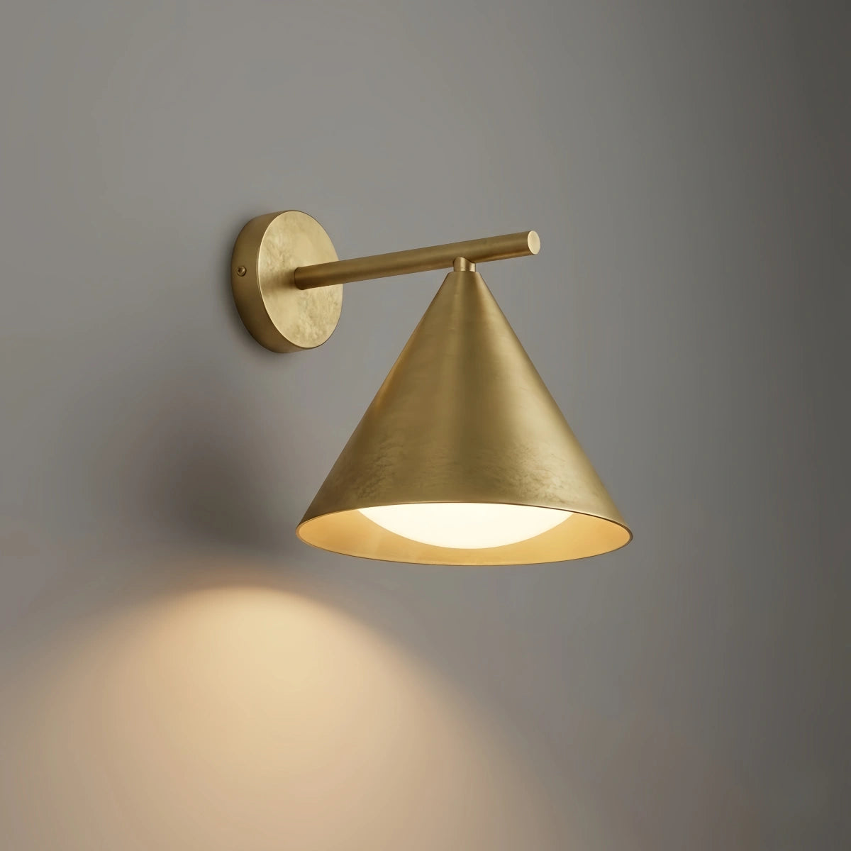 Irondale Minimalist Conical Outdoor Wall Lamp – Black Metal Light for Exterior Wall
