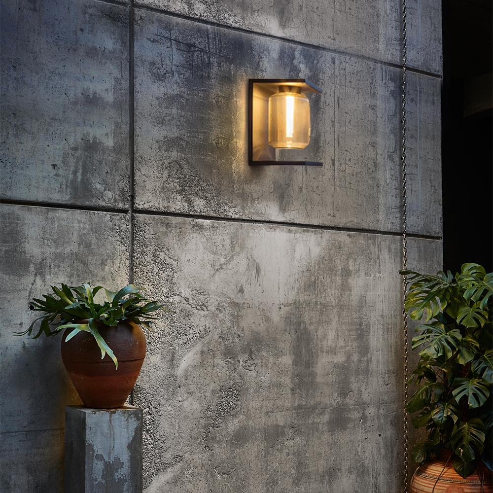 Industrial Black Outdoor Wall Lamp for Patio