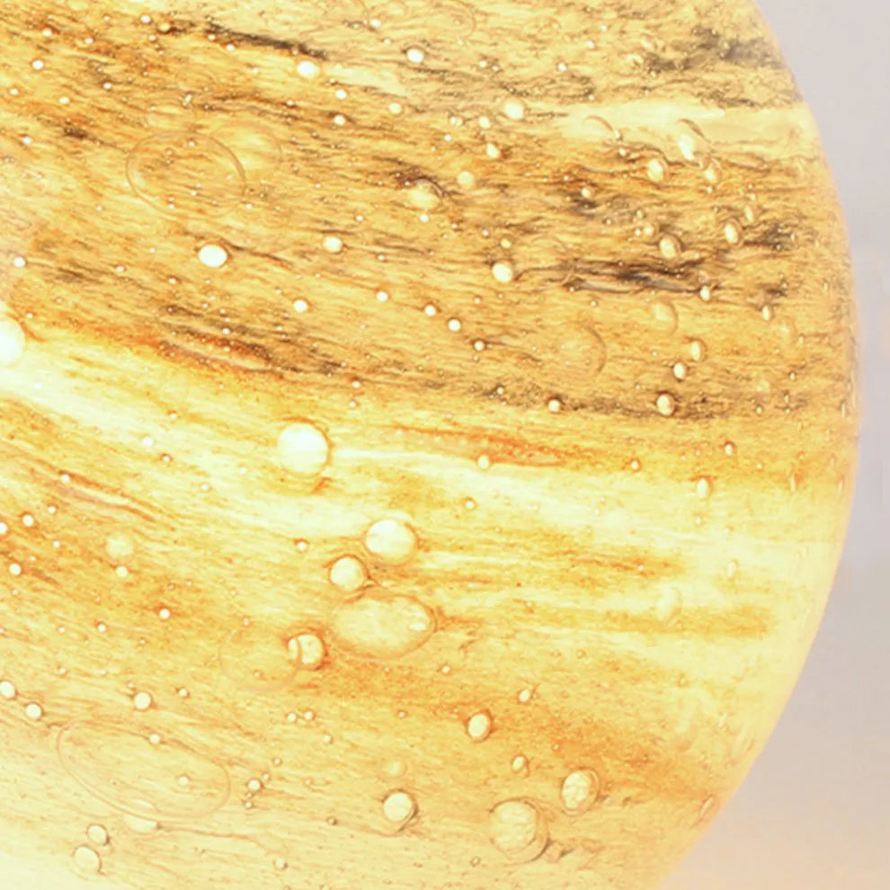 Nordic Yellow Outdoor Ground Light Planet Detail