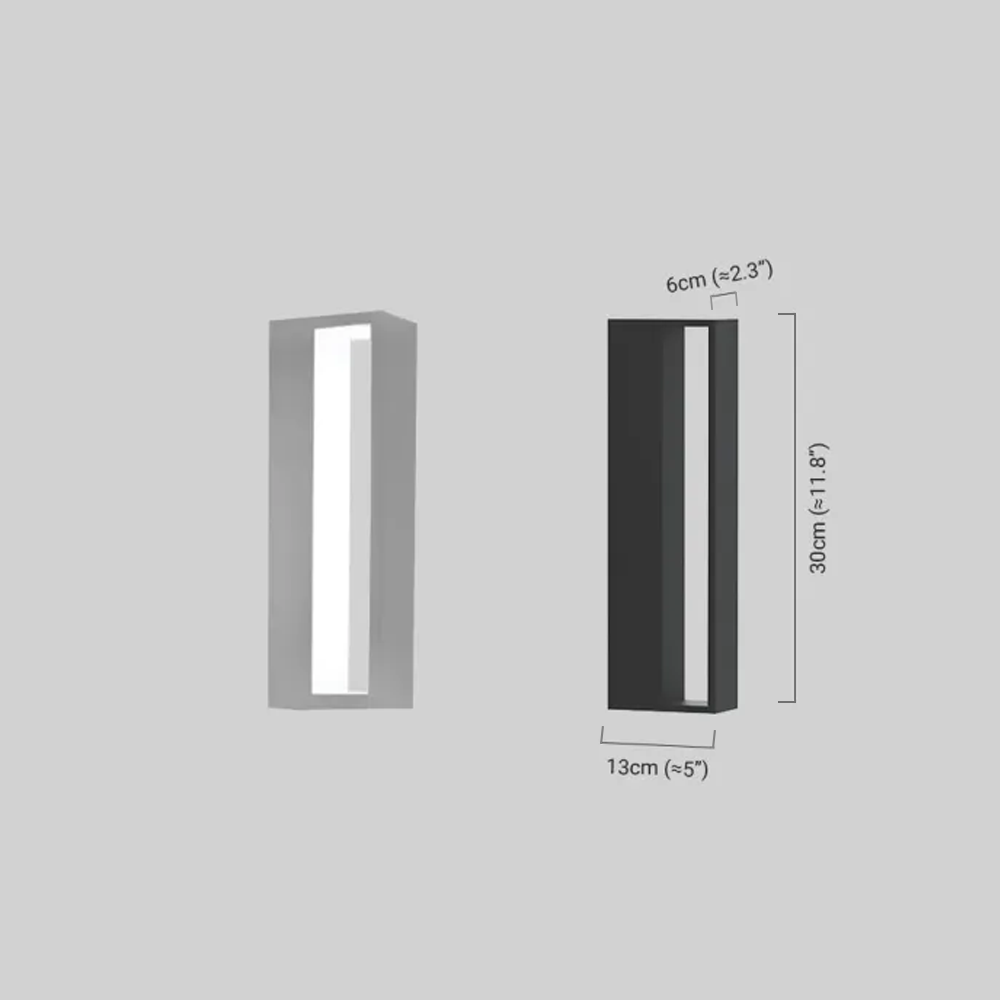 Modern Rectangular Outdoor Wall Lamp