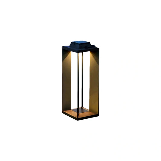 Modern Outdoor Floor Lamp - Black