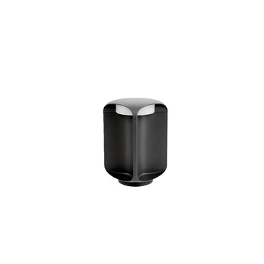 Stellar Modern Cylindrical Outdoor Floor Lamp – Black or Grey Metal & Glass Fixture