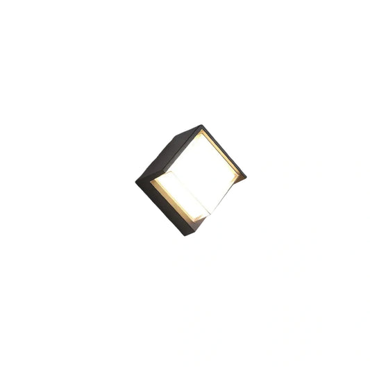 Modern Square Outdoor Wall Lamp