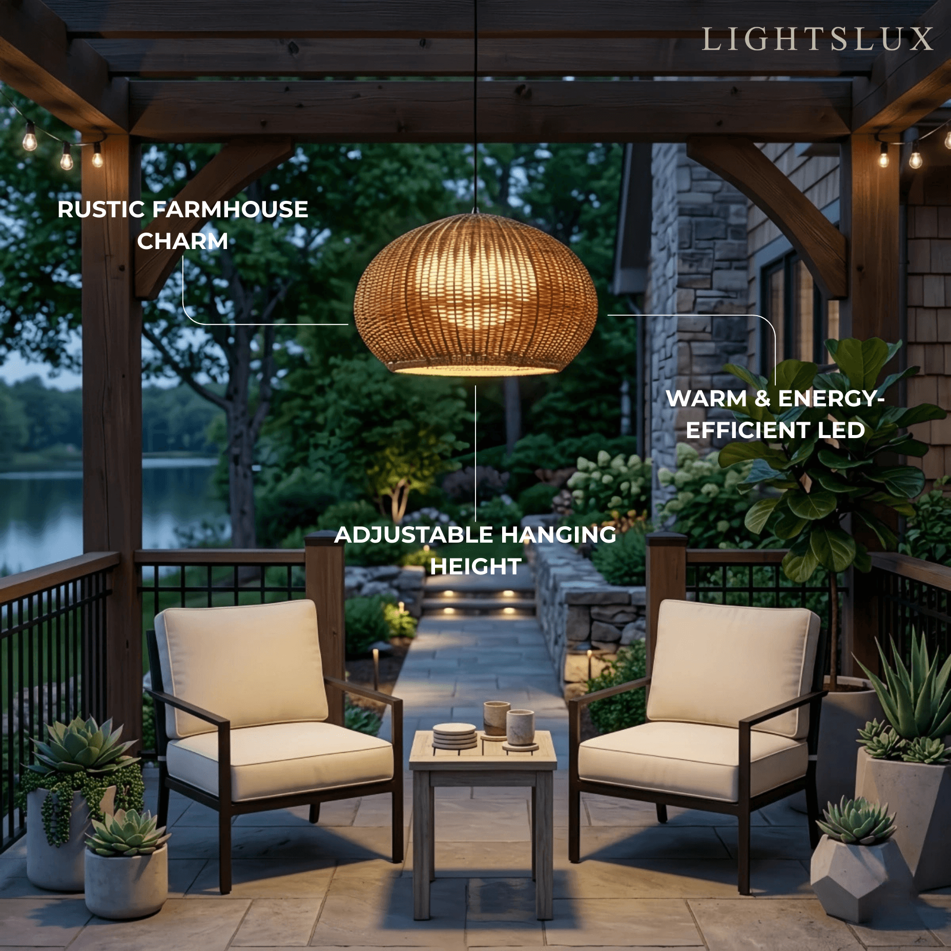 Farmhouse_Coffee_Beige_Outdoor_Pendant_Light