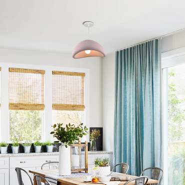 Pink Pendant Light - Bread Shape