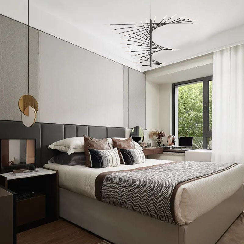 Modern Black Chandelier