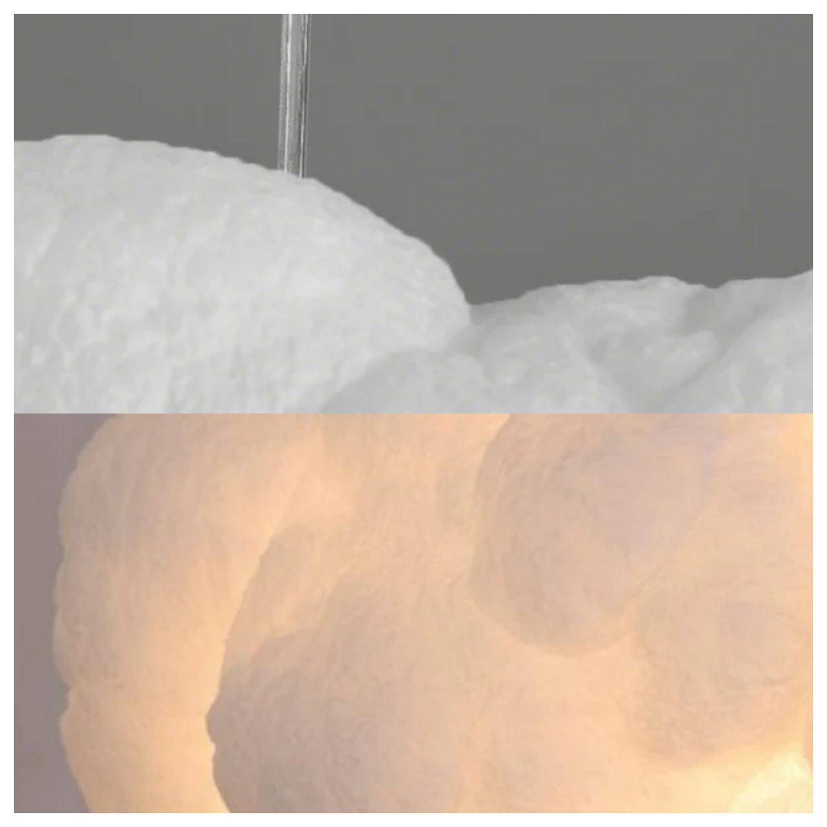 Vivara Nordic Cloud Pendant Light - LED White for Living Room