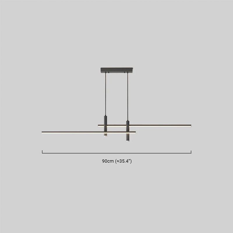 Modern Linear Pendant Light Dimension