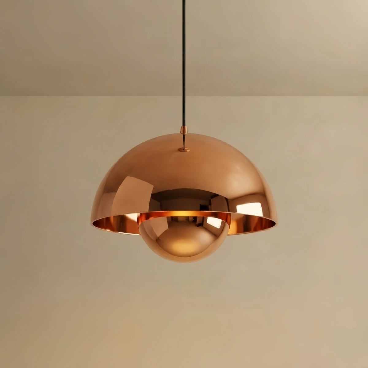 Dome Pendant Light – Colorful Metal Lamp for Bedroom