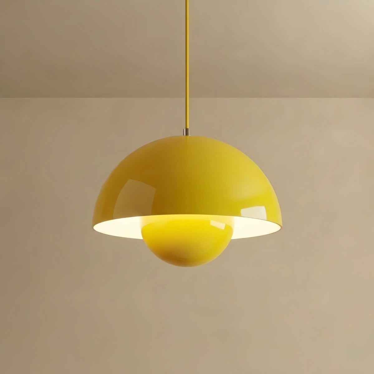 Morandia Art Deco Morandi Dome Pendant Light – Colorful Metal Lamp