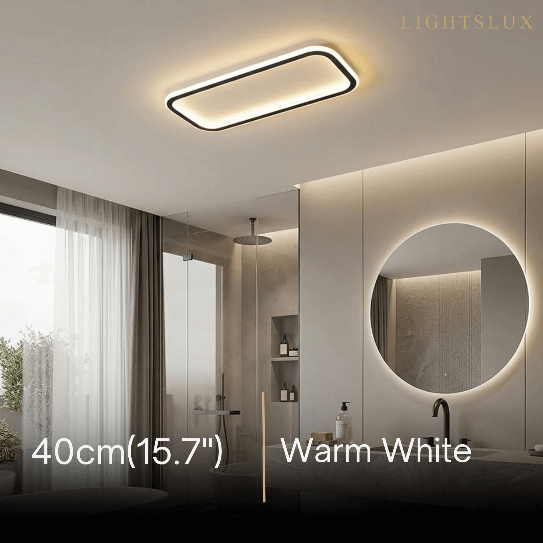 Arcato Modern LED Ceiling Light – Metal/Silica Gel Fixture for Living Room
