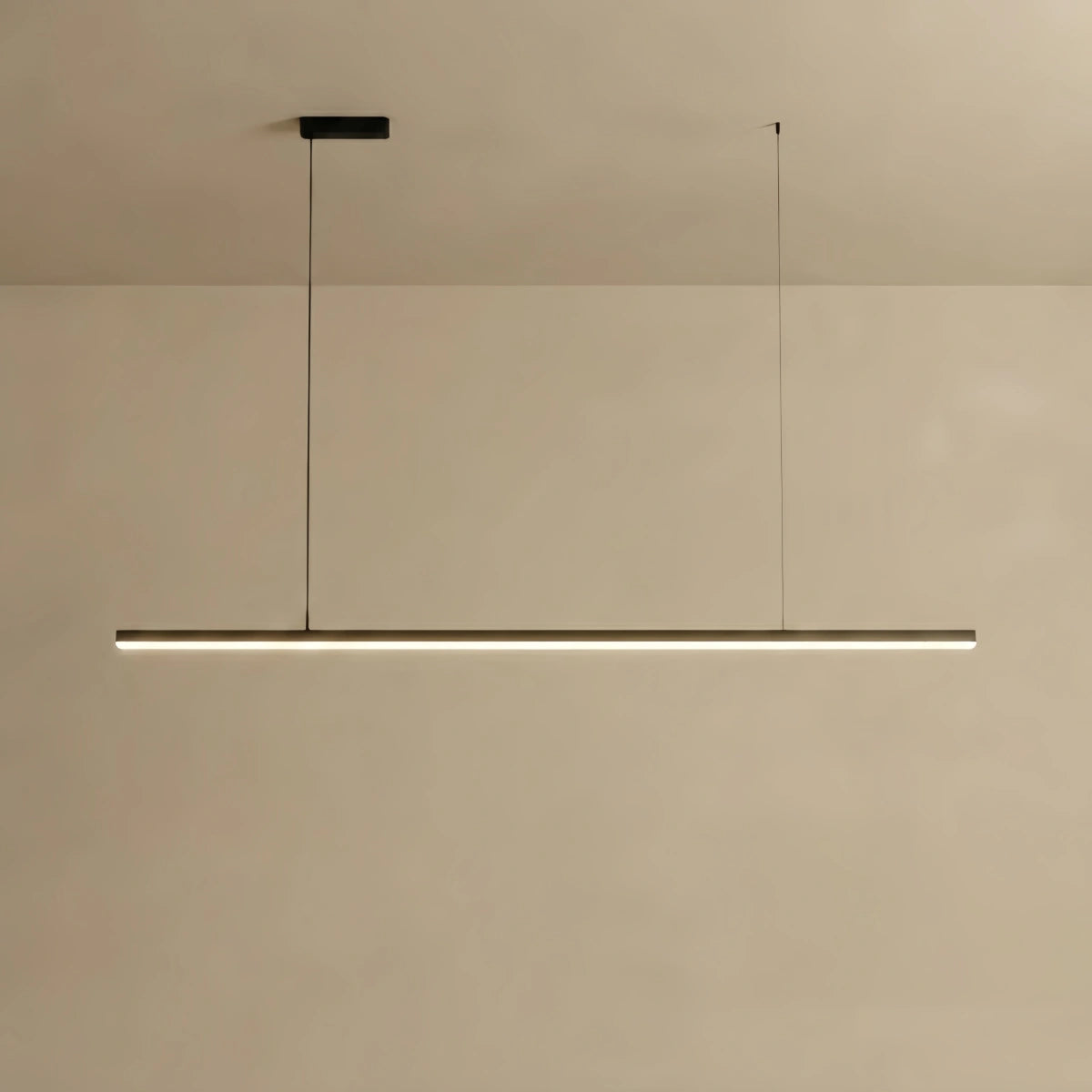 Arcato Modern LED Pendant Light – White/Black Metal/Glass for Dining Room