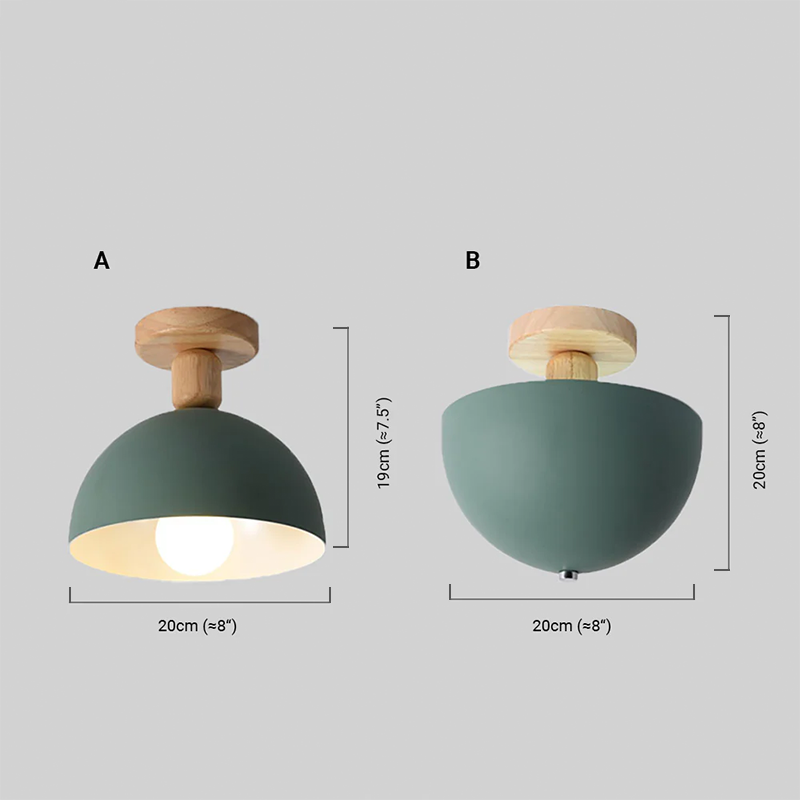Modern Ceiling Light Dome Size