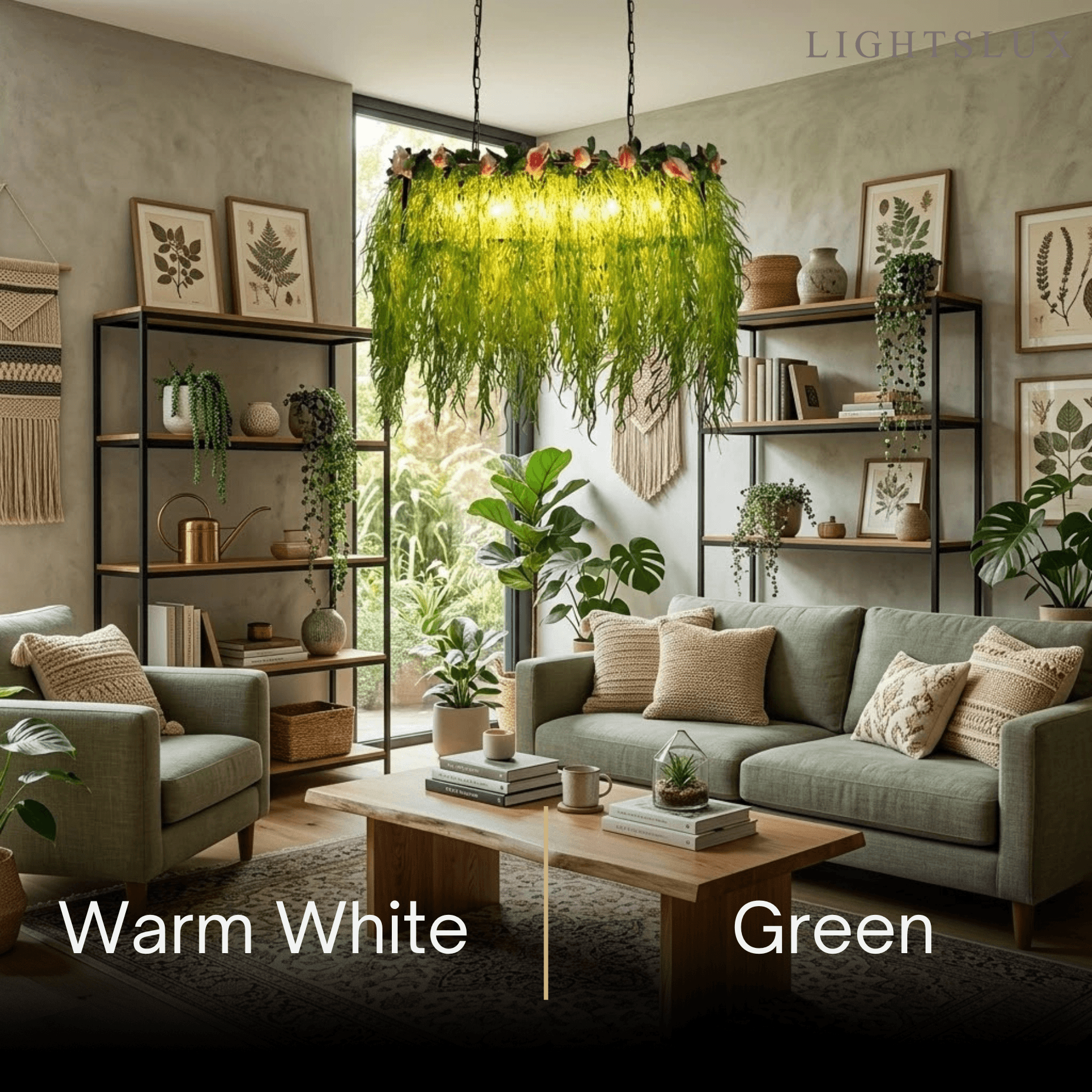 Botanica Decorative Metal Pendant Light