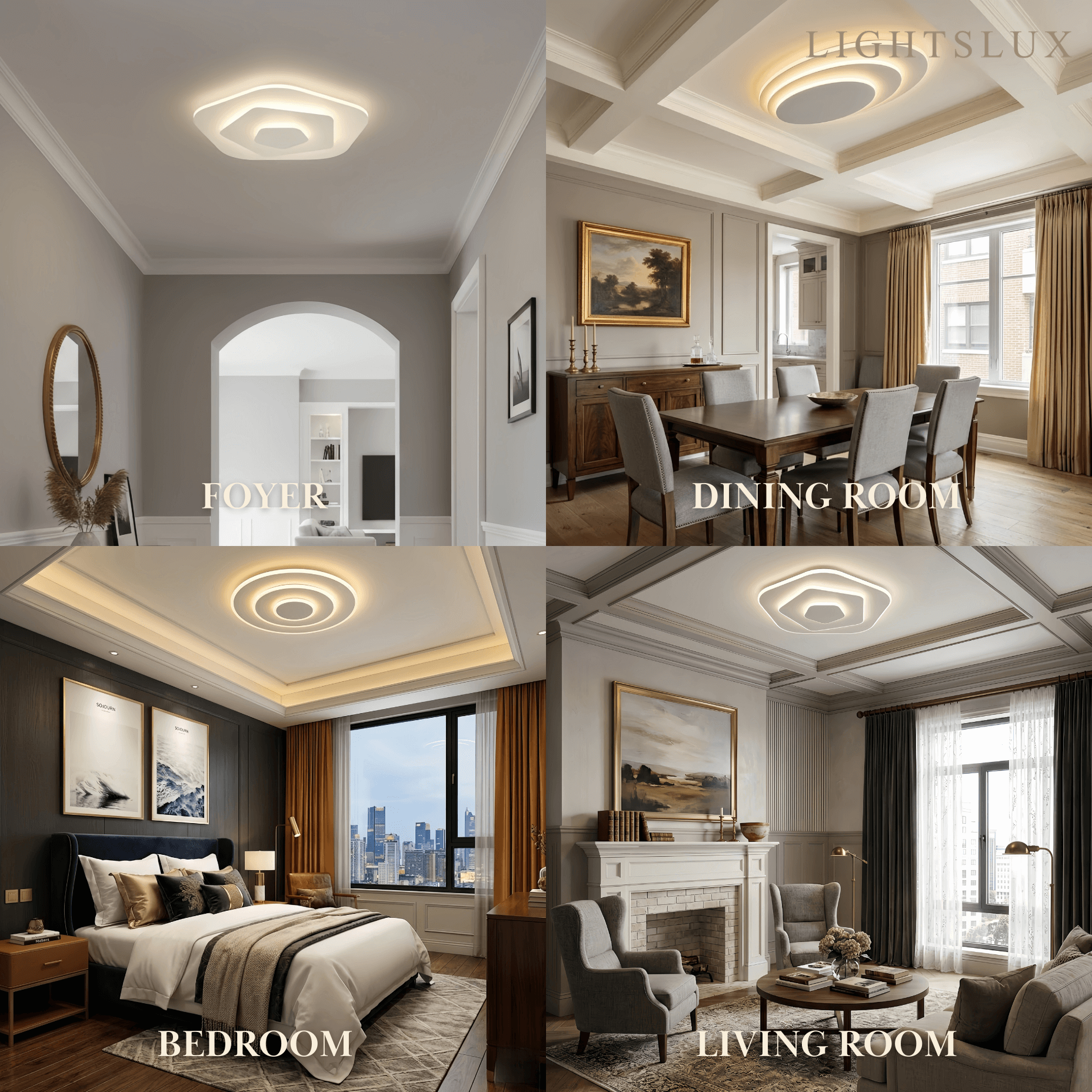 Crema Modern Nordic Round Flush Mount Ceiling Light – White Fixture
