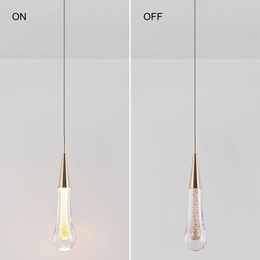 Art Deco Teardrop Pendant Light