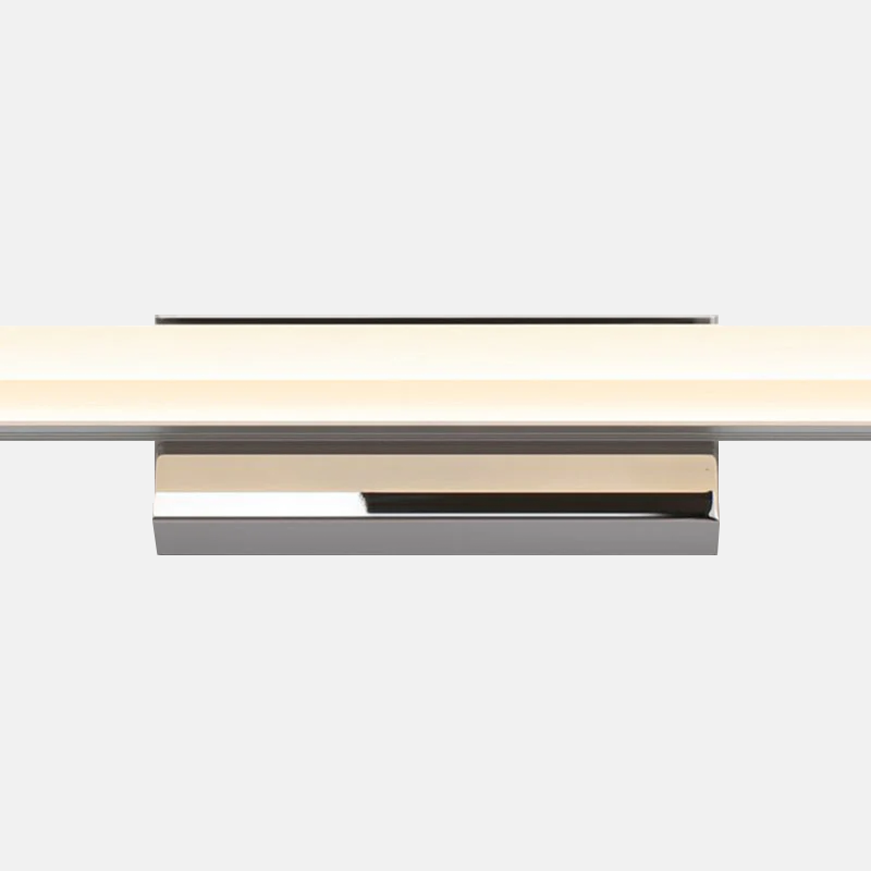 Minimalist Chrome Mirror Vanity Wall Lamp Linear Detail