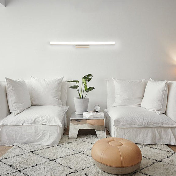 Minimalist Chrome Mirror Vanity Wall Lamp Linear Living Room-2