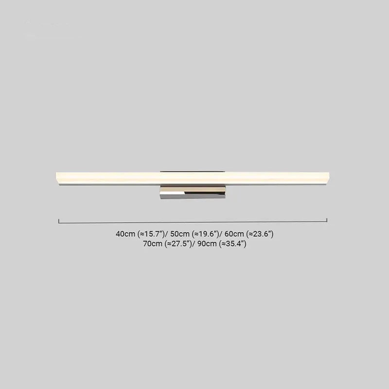 Minimalist Mirror Vanity Wall Lamp Linear Size