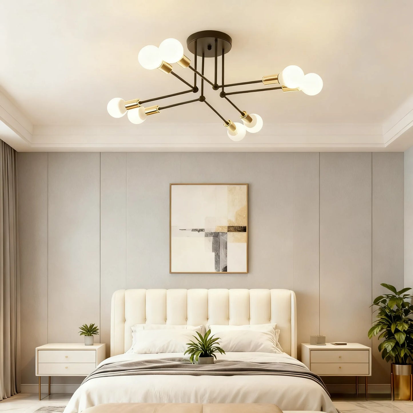 Lámpara de araña Nebula - Royal, LED dorado/negro