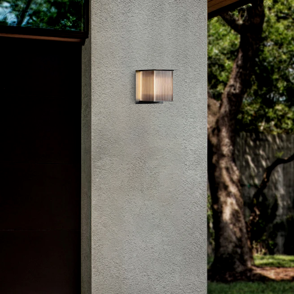 Industrial Rectangular Wall Lamp Garden