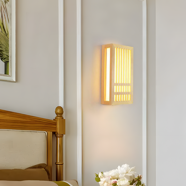 Wall Lamp – Rectangular Log Color for Living Room/Bedroom