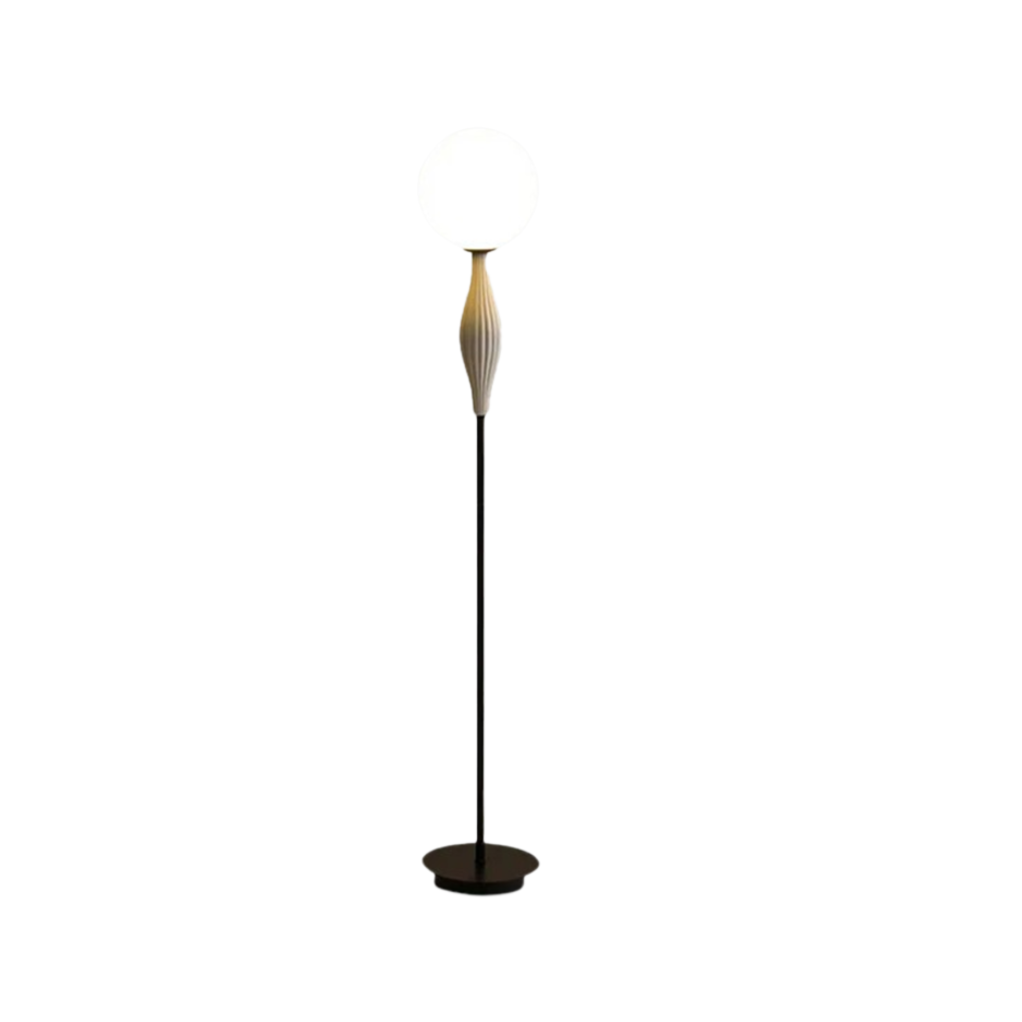 Designer Floor Lamp — Black