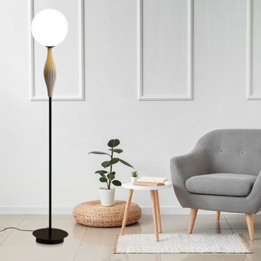 Designer Floor Lamp — Black for Living Room