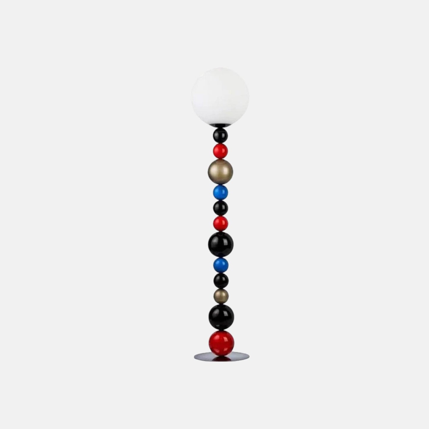 Morandi Red/Green Floor Lamp Metal Acrylic Globular Bedroom