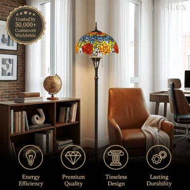Mahara Vintage Metal Floor Lamp