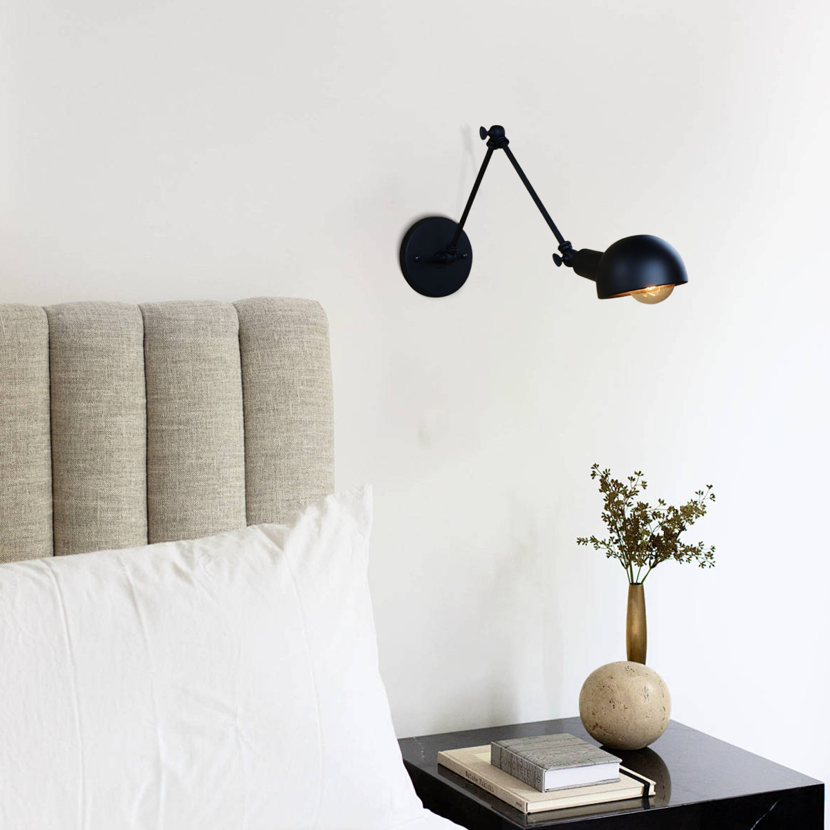 Vintage Adjustable Arm Wall Lamp