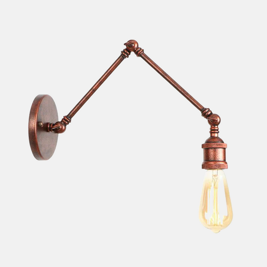Vintage Minimalist Wall Lamp – Adjustable Tapered Metal