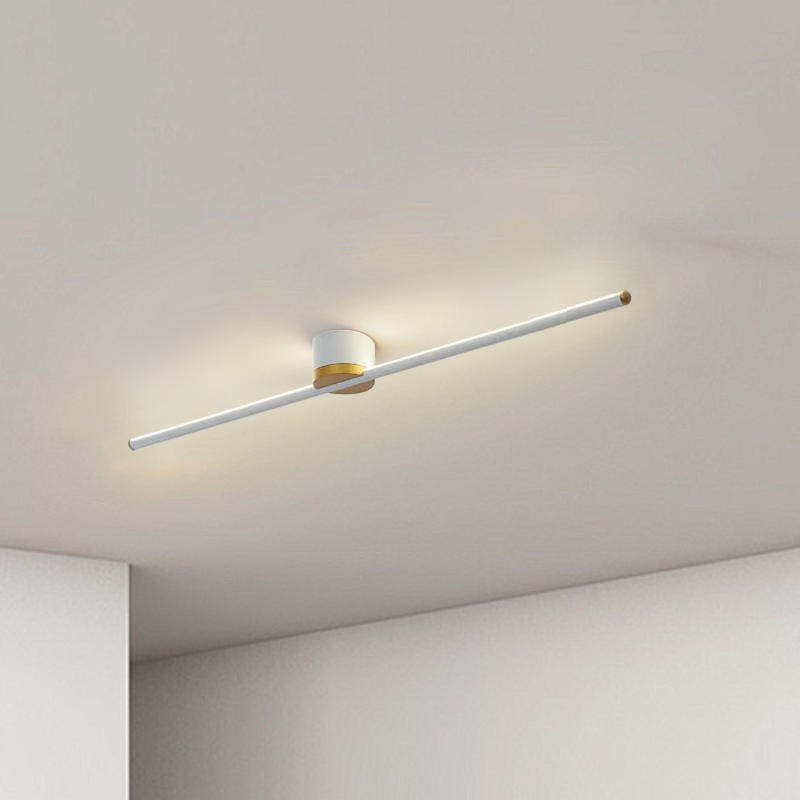 Modern White Ceiling Light Linear 80cm A