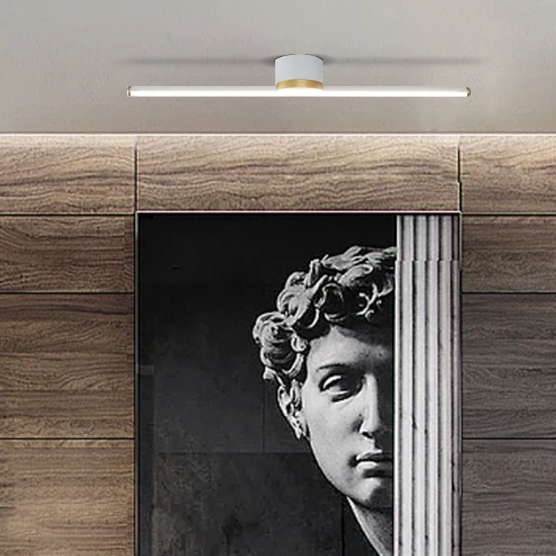 Modern White Ceiling Light Linear Hallway 60cm B