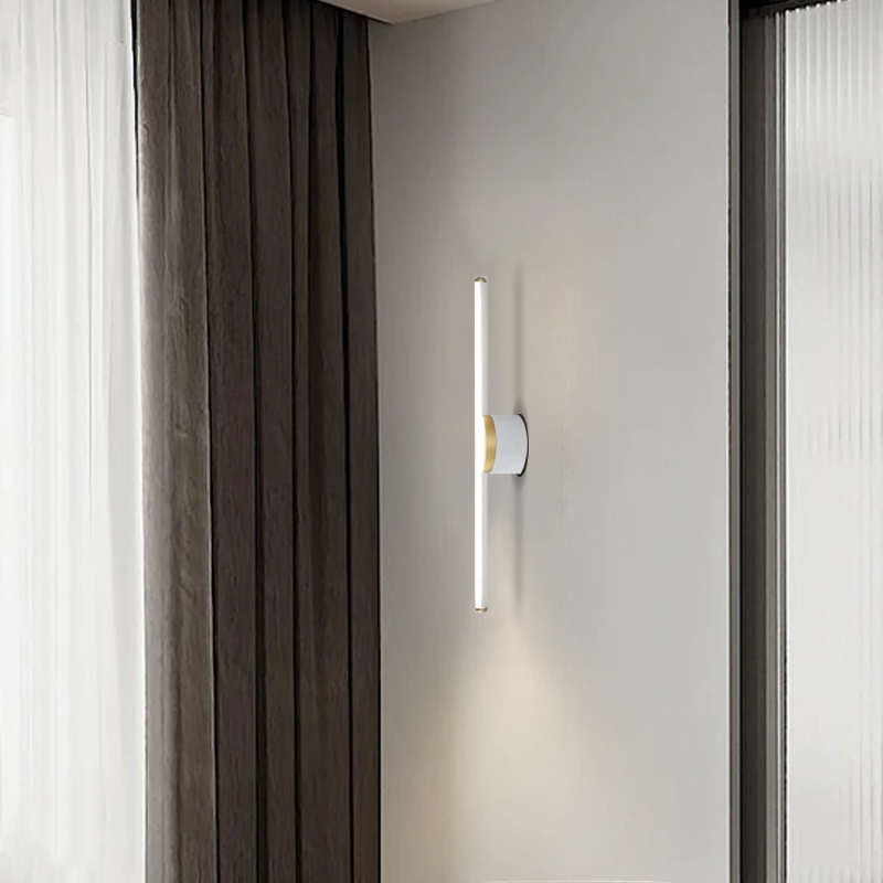 Modern White Ceiling Light Linear Living Room 40cm B