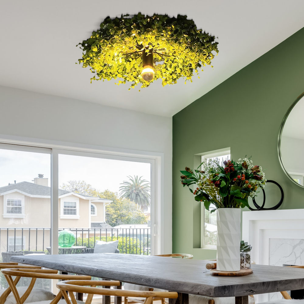 Modern Plant Green Ceiling Light for Dining Room