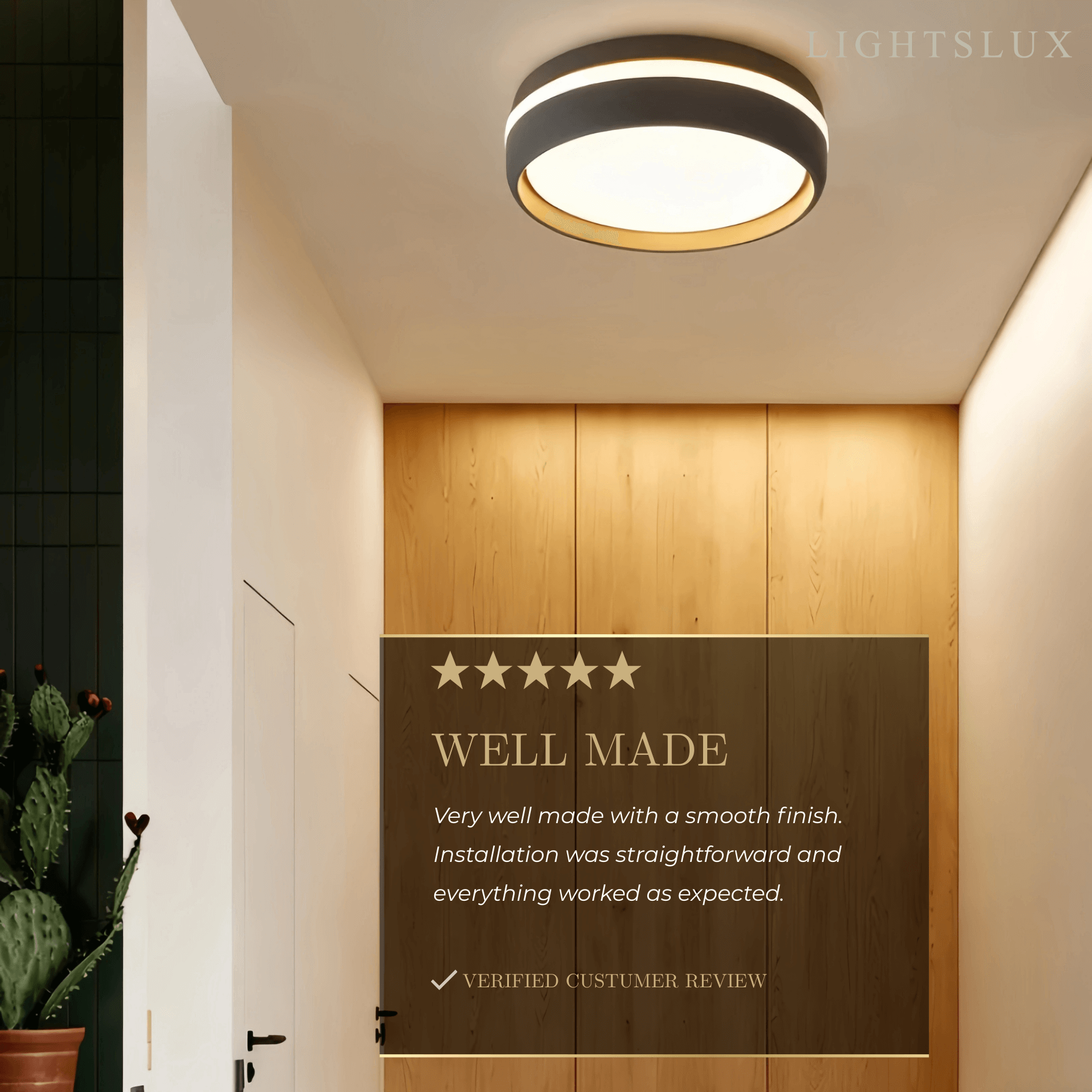 Embrace Modern Round Ceiling Light