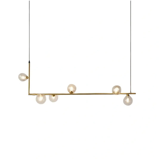 Nebula Minimalist Linear Pendant Light - Black