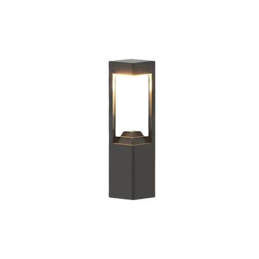 Modern Rectangular Solar Bollard Light