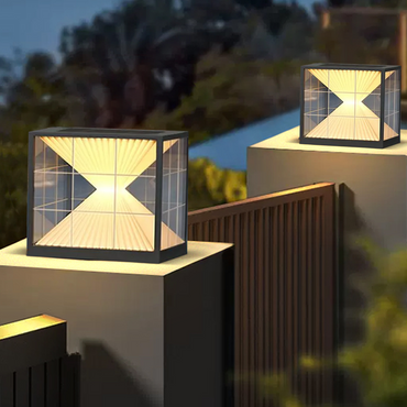 Modern Metal Outdoor Floor Lamp for courtyard