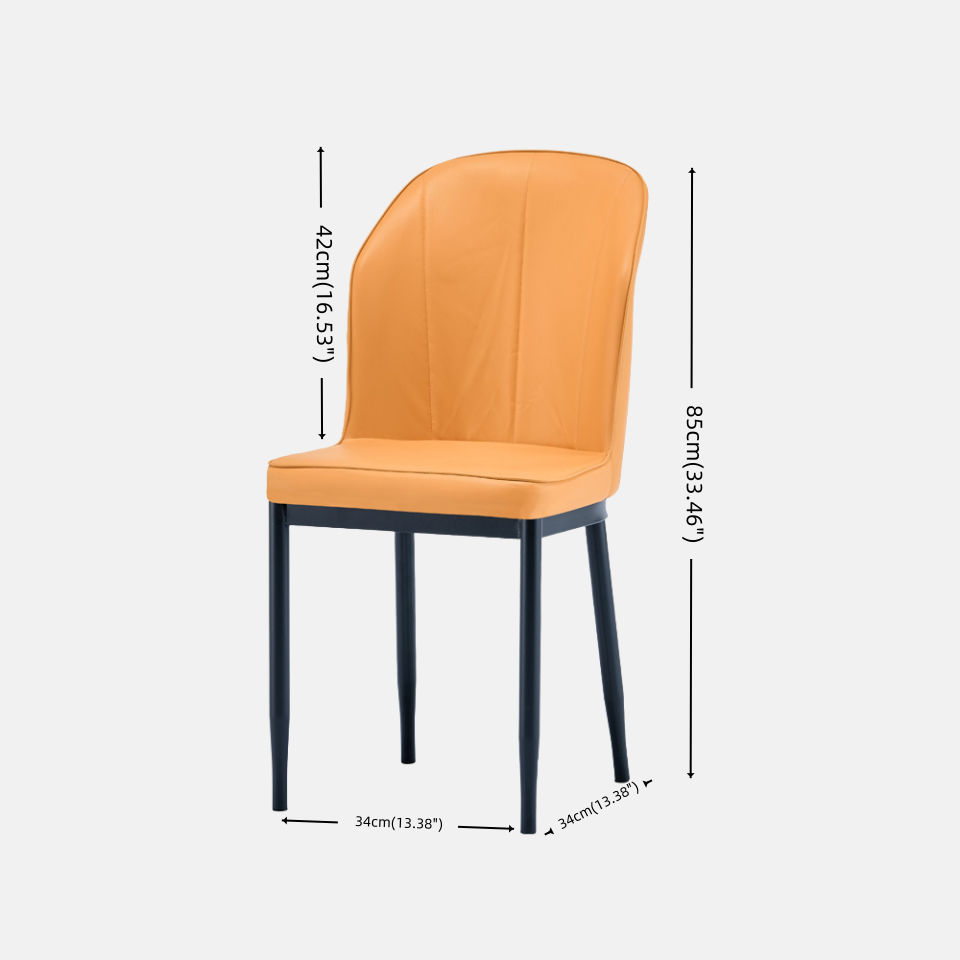 Modern Luxury Metal&Sponge&Leather Chair - For Dining Room/Living Room/Study Room