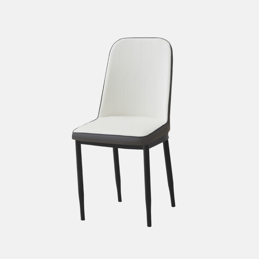 Modern  Grey Metal&Sponge&Leather Chair - For Dining Room/Living Room/Study Room