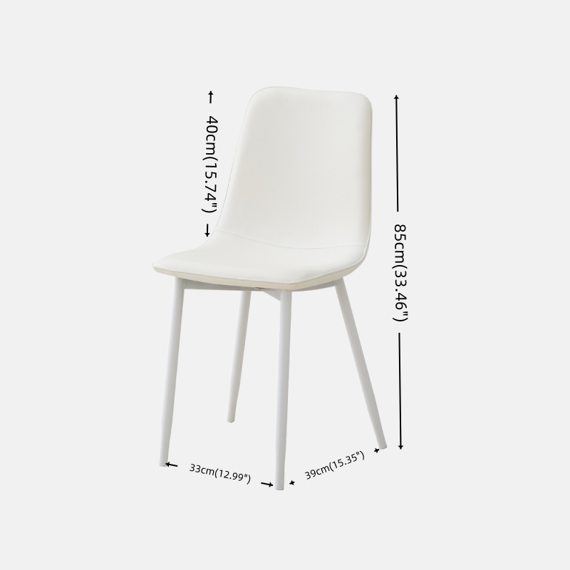 Silla de comedor Forma - Moderna, metal y esponja